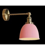 MYLİGHTS  RETRO  RUSTİK  MAFSALI APLİK DUVAR LAMBASI  PEMBE BAŞLIK (Siyah)