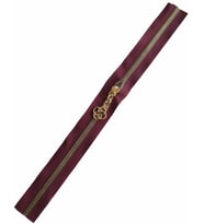 Angel Çanta Aksesuar Başlıklı Fermuar 30 Cm Light Gold Metal Bordo