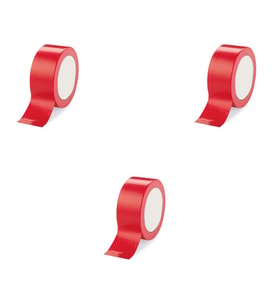 Omeyva Takviyeli Tamir Bandı - İzolasyon Onarım Çadır Bandı - Kırmızı - 48 mm x 10 YRD - 3 Rulo