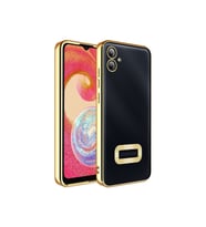 Samsung Galaxy A04E Uyumlu Kılıf Kamera Korumalı Logo Gösteren Zore Omega Kapak