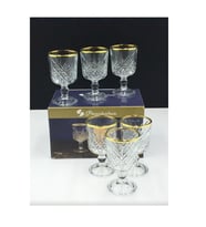 Paşabahçe 51718 Golden Touch Timeless Bardak 6 Lı 60 Cc (Renksiz)