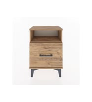 Arges Komodin Tek Raflı 2 Çekmeceli 44x30x64 Çam-Çam