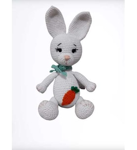 Tavşan Bibi Uyku Arkadaşı Amigurumi Organik Oyuncak