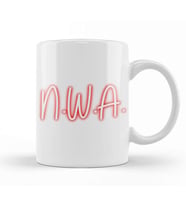 N W A Group Logo Kupa Bardak Porselen