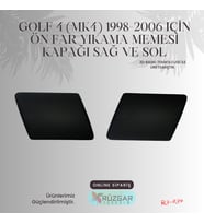 Golf 4 (Mk4) 1998-2006 Için Ön Far Yıkama Memesi Kapağı SAĞ VE SOL (Siyah)