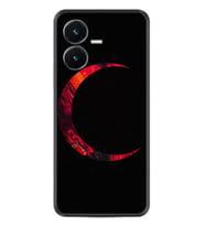 Vivo Y22S Kılıf Silikon Desen Özel Seri Red Moons 1747