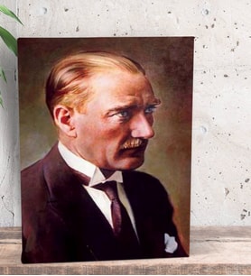BK Gift Atatürk Temalı Dekoratif Mini Kanvas Tablo 15x20cm-4