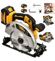 Assur Profesional 4200 RPM Şarjlı Sunta Kesme Makinası Daire Testere-SARI
