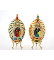 Northcity Swaroski Taşlı Tavuskuşu Yumurta - Hediyelik Dekoratif Aksesuar