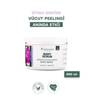 Doğal Formüllü Body Scrub 500 ml - Siyah Orkide Özlü Cilt Yenileyen Arındırıcı Vücut Peelingi