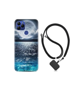 General Mobile Gm21 Kılıf Desenli Silikon Boyun Askılı Great Moon 1301