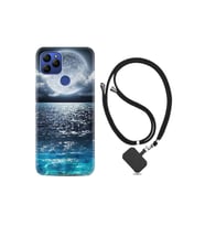 General Mobile Gm21 Kılıf Desenli Silikon Boyun Askılı Great Moon 1301