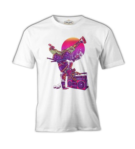 Dance with the Samurai Beyaz Erkek Tshirt