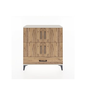 Arges Şifonyer 4 Raflı Tek Çekmeceli 4 Kapaklı 88x30x96 Aytaşı-Çam