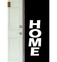 Home Yazılı 4'lü Duvar Dekoru Tablo (Beyaz)