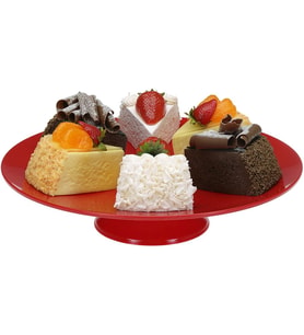 Gastronomi Teşhir Tepsisi Ayaklı Yuvarlak 25 Cm PC