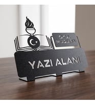 Kişiye Özel Okul Müdürü Metal Masa İsimliği Müdür Yardımcısı Yeni İş Atama Hediyesi