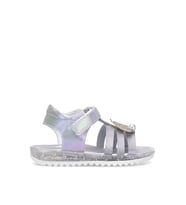 Elit ŞA-B-034-25Y Bebe Kız Çocuk Düz Sandalet Gümüş