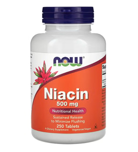 NOW Foods Niacin 500mg 250 Tablets.Abd Menşei.