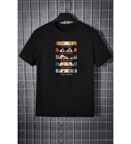 Unisex Cosplay Haikyuu Baskılı T-shirt (Siyah)
