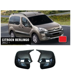 Citroen Berlingo Batman Yarasa Ayna Kapağı Piona Black ABS 2012-2019