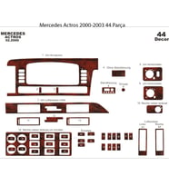 Meriç® Mercedes Actros Ön Torpido Kaplama Maun 44 Parça 2000-2003 (Maun)