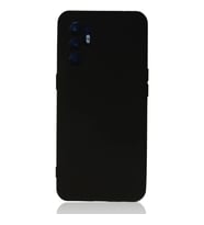 Oppo Reno 6 Kılıf Nano içi Kadife Silikon - Siyah