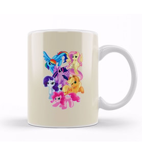 My Little Pony The Mane 6 Kupa Bardak Porselen