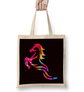 Colorful Rainbow Horse Riding Equestrian Sport Horseshoe Bez Çanta Uzun Saplı