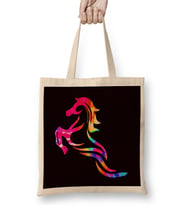 Colorful Rainbow Horse Riding Equestrian Sport Horseshoe Bez Çanta Uzun Saplı