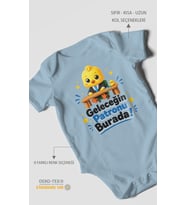 Geleceğin Patronu Burada Kısa Kollu Bebek Body %100 Pamuk