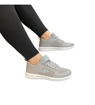 Jump 24937-24938 Gri Fuspetli Çok  Hafif Rahat Spor Ayakkabı