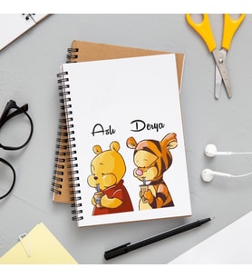 Winnie The Pooh Arkadaş Tasarımlı Defter Kişiye Özel