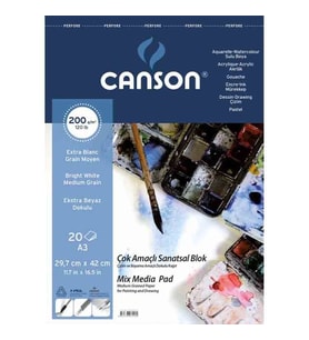CANSON FINEFACE ÇOK AMAÇLI RESİM BLOKLARI A3 29.7X42 20 SYF.