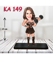 Kişiye Özel Ahşap Biblo - Sporcu Kadın Karikatür Biblo - Sporcu Biblo 12