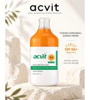Acvit Yüksek Korumalı Mineralli, Güneş Kremi- 50+SPF – 100 ML. – PA++++