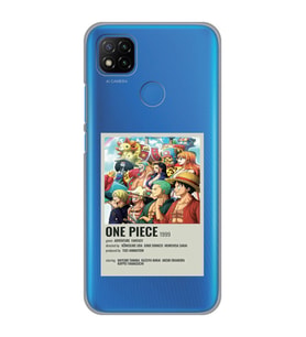 Redmi 9C / Redmi 10A Uyumlu One Piece Desenli Şeffaf Telefon Kılıfı