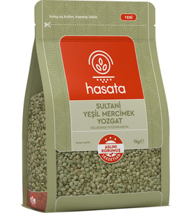 Hasata Yozgat Sultani Yeşil Mercimek 1kg