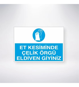 Et Kesiminde Çelik Örgü Eldiven Giyiniz