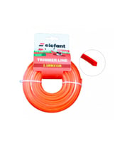Tırpan Misinası Motorlu Tırpan KARE Misina 3,5mm x 15 metre (Kırmızı)