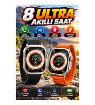 8 Ultra Akıllı Saat – NFC, GPS, Sesli Görüşme ve Aktivite Takibi