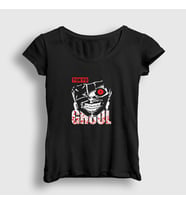 Presmono Kadın Siyah Ken Kaneki V4 Anime Tokyo Ghoul T-Shirt 350459tt