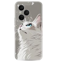 Honor 400 Pro Kılıf Boutique Baskılı Resimli Beyaz Kedi Pcode -061