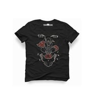 Anime Naruto Itachi Uchiha Erkek Baskılı Siyah Tshirt