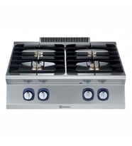 Electrolux Professional Endüstriyel 4 Açık Ateşli Gazlı Set Üstü Ocak, Her Brulör 5,5 Kw, Derinlik 730 Mm - 800 Mm E7GCGH4C00