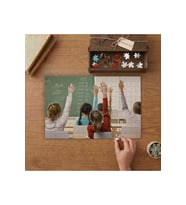Ders - Okul - Eğitim Tasarımı 240 parça Ahşap Puzzle Ahşap Kutuda MP00760