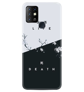 INFINIX Hot 8 9 10 11S Hot 10 Play 10T Kılıf Desemli Silikon Life and Death 1339
