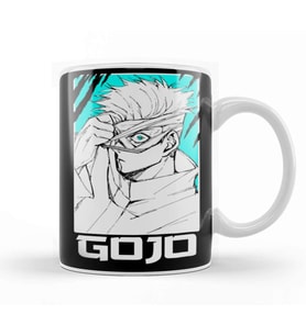 Gojo Satoru Jujutsu Kaisen Portrait Kupa Bardak Porselen