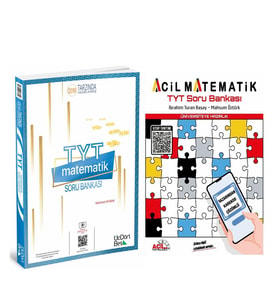 TYT Üç Dört Beş Matematik ve Acil Matematik Soru Bankası 2 Kitap Set