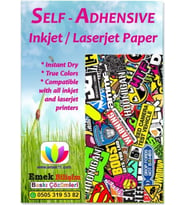 Inkjet Ve Laser Uyumlu Sticker Güçlü Yapışkanlı 10x15cm A6 Etiket Kağıdı MAT YÜZEYLİ 120gsm (100 yaprak)